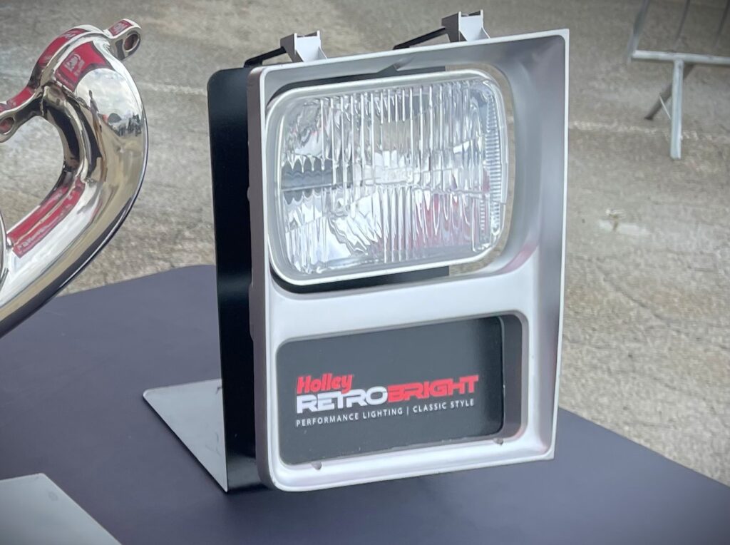 holley retrobrite headlight on display