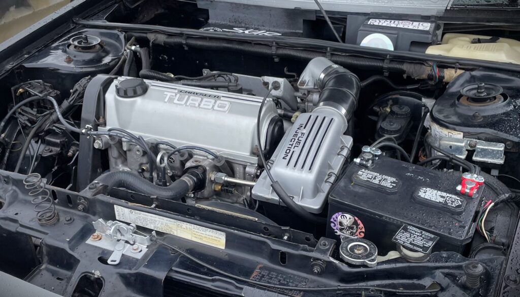 1985 Dodge Shelby Charger engine bay