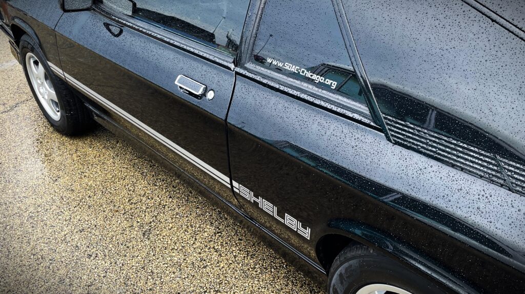 1985 Dodge Shelby Charger side stripe