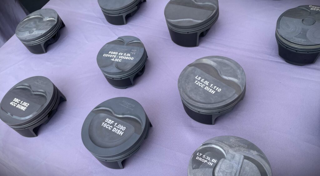 Collection of Pistons on Table Top